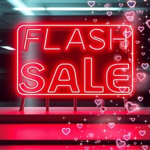 Red Neon Flash Sale Sign